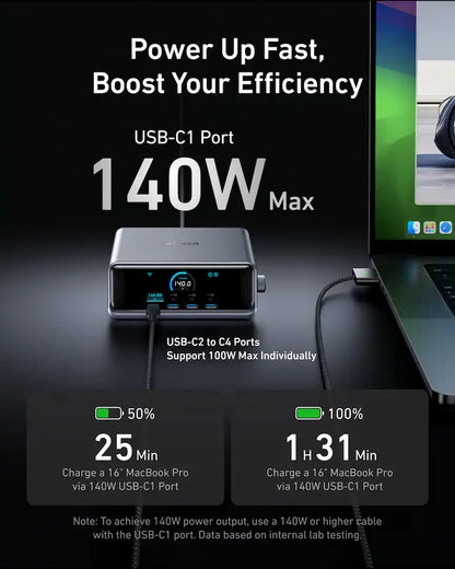 Anker - Prime Charger (250W, 6 Ports, GaNPrime) - Silver