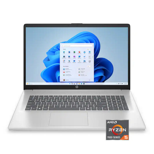 HP - 17.3" Full HD Laptop - AMD Ryzen 5 7520U 2023 - 8GB Memory - 512GB SSD - Natural Silver